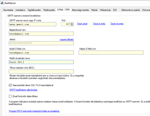 Google Gmail használata email küldéshez